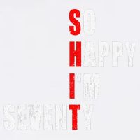 SO HAPPY I'M SEVENTY FUNNY 70th BIRTHDAY TEXT QUOTE GIFTS Garment-Dyed Sweatshirt