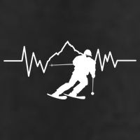 Skier Heartbeat I Alpine Cross Coutry Skiing Gift Adult Drive Performance Visor