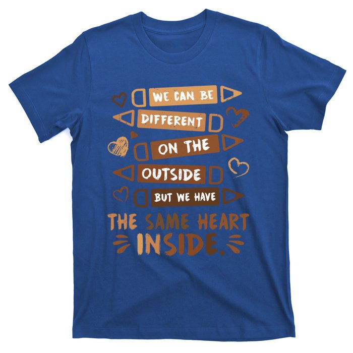 Same Heart Inside Black History Month Africa Juneteenth Gift T-Shirt