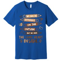 Same Heart Inside Black History Month Africa Juneteenth Gift Premium T-Shirt