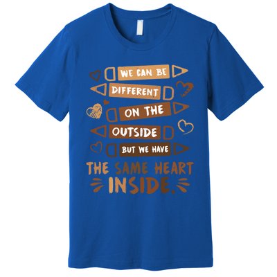 Same Heart Inside Black History Month Africa Juneteenth Gift Premium T-Shirt