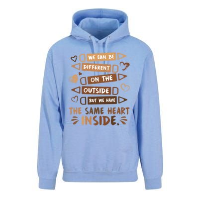 Same Heart Inside Black History Month Africa Juneteenth Gift Unisex Surf Hoodie