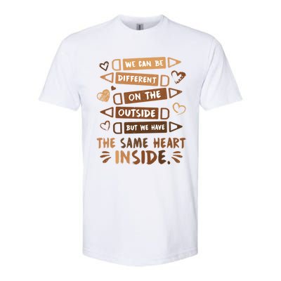 Same Heart Inside Black History Month Africa Juneteenth Gift Softstyle CVC T-Shirt