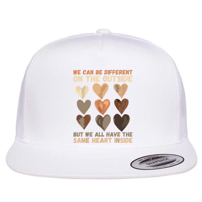 Same Heart Inside Juneteenth Black History Month Flat Bill Trucker Hat