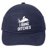 Snowmobile Hoodie - I Bang Ditches Snowmobiling Hoodie 7-Panel Snapback Hat