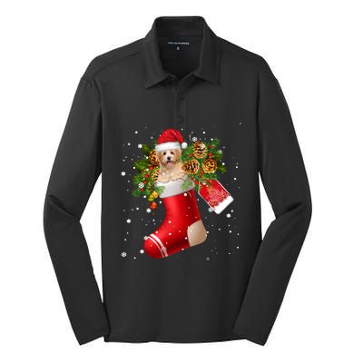 Santa Havanese In Christmas Sock Pajama Meaningful Gift Silk Touch Performance Long Sleeve Polo