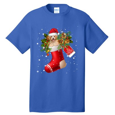 Santa Havanese In Christmas Sock Pajama Meaningful Gift Tall T-Shirt