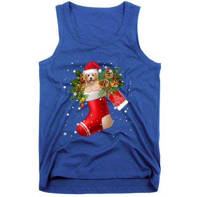 Santa Havanese In Christmas Sock Pajama Meaningful Gift Tank Top