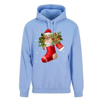 Santa Havanese In Christmas Sock Pajama Meaningful Gift Unisex Surf Hoodie