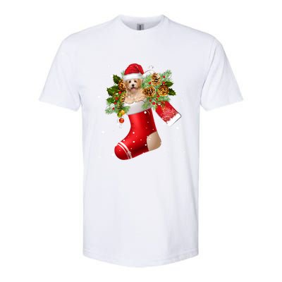 Santa Havanese In Christmas Sock Pajama Meaningful Gift Softstyle CVC T-Shirt