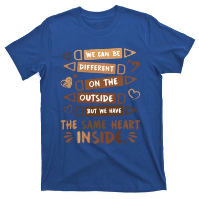 Same Heart Inside Black History Month Africa Juneteenth Meaningful Gift T-Shirt