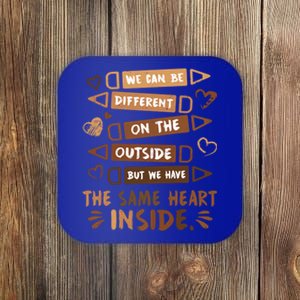 Same Heart Inside Black History Month Africa Juneteenth Meaningful Gift Coaster