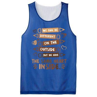 Same Heart Inside Black History Month Africa Juneteenth Meaningful Gift Mesh Reversible Basketball Jersey Tank