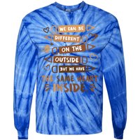 Same Heart Inside Black History Month Africa Juneteenth Meaningful Gift Tie-Dye Long Sleeve Shirt