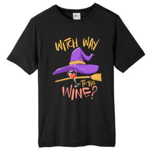 S Halloween Ing Gift Witch Way To The Wine Funny Gift Tall Fusion ChromaSoft Performance T-Shirt