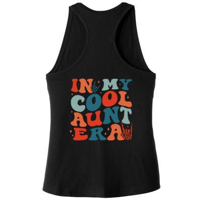 Skeleton Hand In My Cool Aunt Era Funny Halloween Family Matching Back And Front Ladies PosiCharge Tri-Blend Wicking Tank