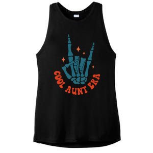 Skeleton Hand In My Cool Aunt Era Funny Halloween Family Matching Back And Front Ladies PosiCharge Tri-Blend Wicking Tank