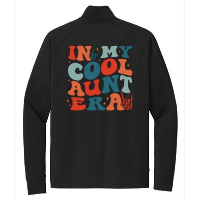 Skeleton Hand In My Cool Aunt Era Funny Halloween Family Matching Back And Front Stretch Full-Zip Cadet Jacket