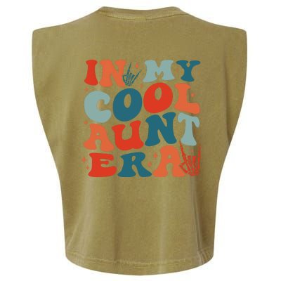 Skeleton Hand In My Cool Aunt Era Funny Halloween Family Matching Back And Front Garment-Dyed Women's Muscle Tee