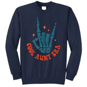 Skeleton Hand In My Cool Aunt Era Funny Halloween Family Matching Back And Front Tall Sweatshirt