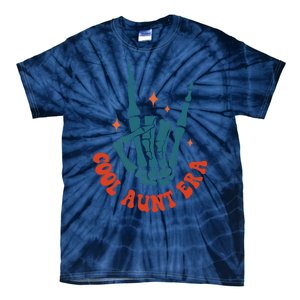 Skeleton Hand In My Cool Aunt Era Funny Halloween Family Matching Back And Front Tie-Dye T-Shirt