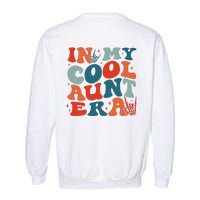 Skeleton Hand In My Cool Aunt Era Funny Halloween Family Matching Back And Front Garment-Dyed Sweatshirt