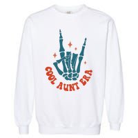 Skeleton Hand In My Cool Aunt Era Funny Halloween Family Matching Back And Front Garment-Dyed Sweatshirt