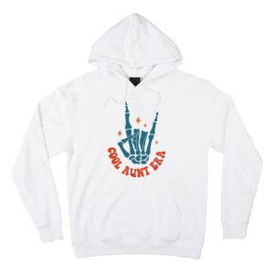 Skeleton Hand In My Cool Aunt Era Funny Halloween Family Matching Back And Front Hoodie