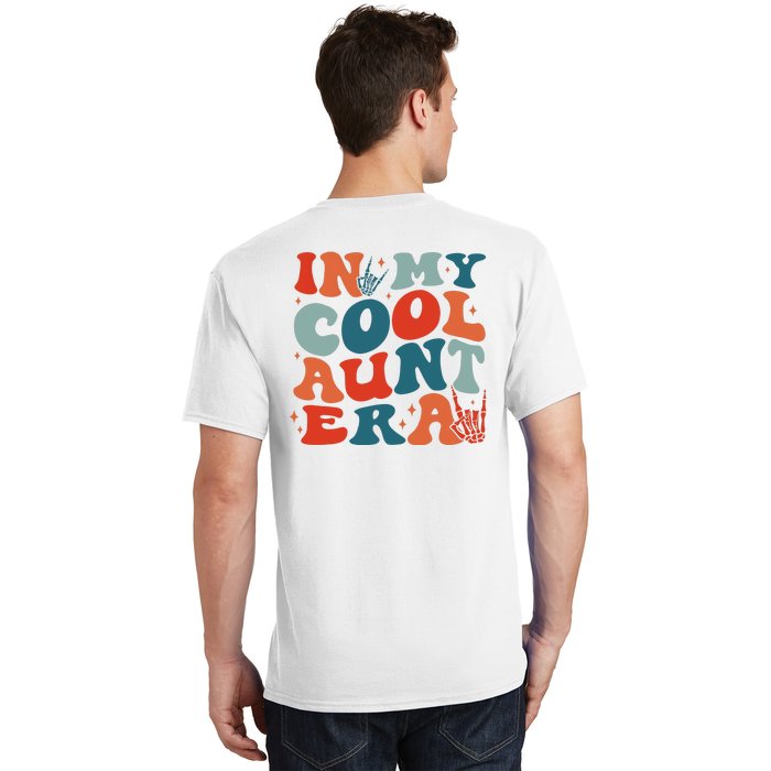 Skeleton Hand In My Cool Aunt Era Funny Halloween Family Matching Back And Front T-Shirt