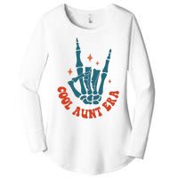 Skeleton Hand In My Cool Aunt Era Funny Halloween Family Matching Back And Front Women's Perfect Tri Tunic Long Sleeve Shirt