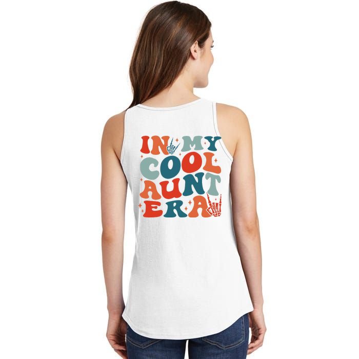 Skeleton Hand In My Cool Aunt Era Funny Halloween Family Matching Back And Front Ladies Essential Tank