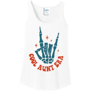 Skeleton Hand In My Cool Aunt Era Funny Halloween Family Matching Back And Front Ladies Essential Tank