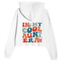 Skeleton Hand In My Cool Aunt Era Funny Halloween Family Matching Back And Front Crop Fleece Hoodie