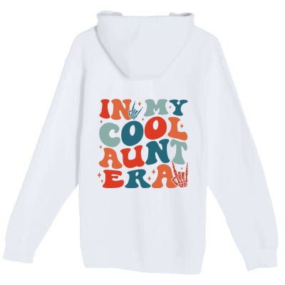 Skeleton Hand In My Cool Aunt Era Funny Halloween Family Matching Back And Front Premium Pullover Hoodie