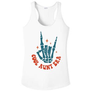 Skeleton Hand In My Cool Aunt Era Funny Halloween Family Matching Back And Front Ladies PosiCharge Competitor Racerback Tank