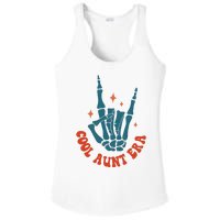 Skeleton Hand In My Cool Aunt Era Funny Halloween Family Matching Back And Front Ladies PosiCharge Competitor Racerback Tank