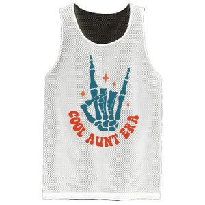 Skeleton Hand In My Cool Aunt Era Funny Halloween Family Matching Back And Front Mesh Reversible Basketball Jersey Tank