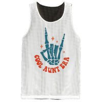 Skeleton Hand In My Cool Aunt Era Funny Halloween Family Matching Back And Front Mesh Reversible Basketball Jersey Tank