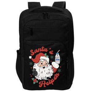 SantaS Helper Icu Crna Propofol Pharmacist Nurse Christmas Gift Impact Tech Backpack