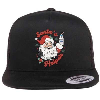 SantaS Helper Icu Crna Propofol Pharmacist Nurse Christmas Gift Flatbill Hat