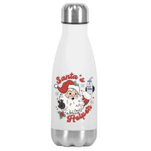 SantaS Helper Icu Crna Propofol Pharmacist Nurse Christmas Gift Stainless Steel Insulated Water Bottle