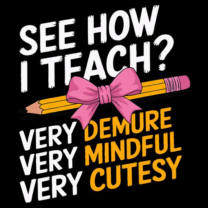 See How I Teach Teacher Appreciation Demure Mindful Cutesy Drawstring Bag