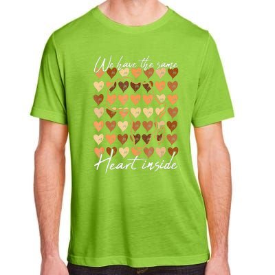 Same Heart Inside Black History Month BLM Melanin Pride Afro Adult ChromaSoft Performance T-Shirt