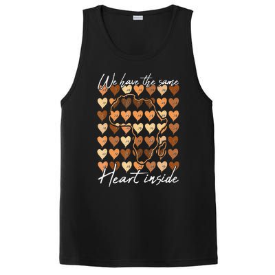 Same Heart Inside Black History Month BLM Melanin Pride Afro PosiCharge Competitor Tank