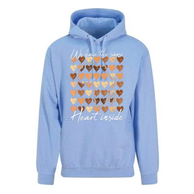 Same Heart Inside Black History Month BLM Melanin Pride Afro Unisex Surf Hoodie