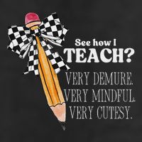 See How I Teach Very Demure Very Mindful Very Cutesy Teacher Cool Comfort Performance Bucket Hat