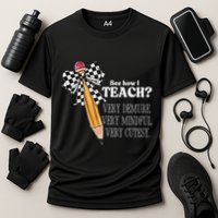 See How I Teach Very Demure Very Mindful Very Cutesy Teacher Cooling Performance Crew T-Shirt