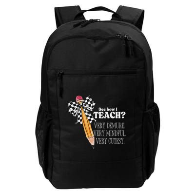 See How I Teach Very Demure Very Mindful Very Cutesy Teacher Backpack