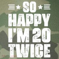So Happy Im 20 Twice Funny 40th Birthday Legacy Tie Dye Trucker Hat