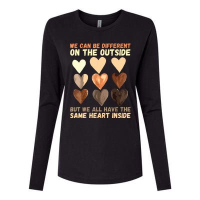 Same Heart Inside Juneteenth Black History Month Womens Cotton Relaxed Long Sleeve T-Shirt